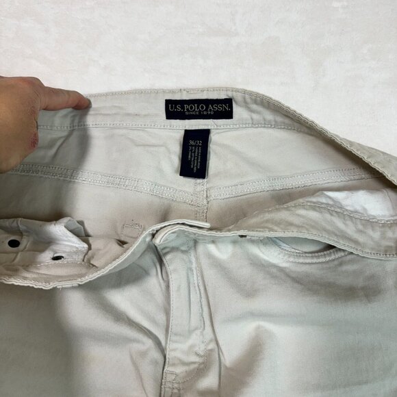 U.S. Polo Assn. Denim Co. Khaki Jeans Casual Men's Size 36/32 - Stylish Bottoms - Picture 4 of 11